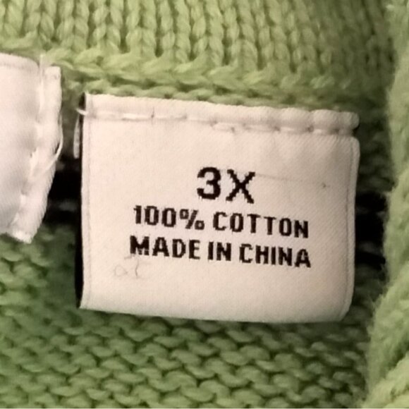 Liz Claiborne Woman Size 3X Knit Sweater Striped Collared Pullover Long Sleeve - Picture 9 of 10